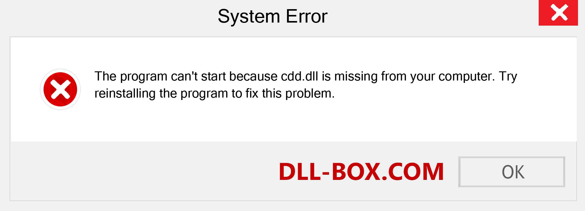  cdd.dll file is missing?. Download for Windows 7, 8, 10 - Fix  cdd dll Missing Error on Windows, photos, images